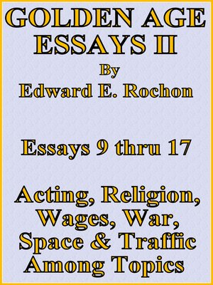 cover image of Golden Age Essays II